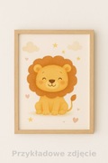 Plakat „Lew” do pokoju dziecka