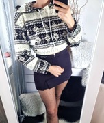 Bluza damska z kapturem miś futerko jesienno-zimowa L