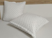 Poszewka na poduszkę 40x40 cm  z milutkiego minky. (kolor biały)