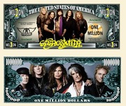 Aerosmith gwiazdy estrady banknot kolekcjonerski