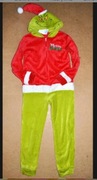 21^ Grinch strój przebranie piżama 10/11 Lat_140/146 cm