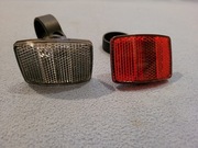 Zestaw odblasków CAT EYE przód tył NOWE regulowane obejmy rower MTB