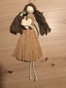 Lalka makramowa "Niosę Ci swoją  miłość"