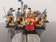 Minifigurka 12 sztuk  zestaw Żółnierze Rycerze Żółci kompatybilne z LEGO