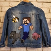 Minecraft, kurtka ręcznie malowana