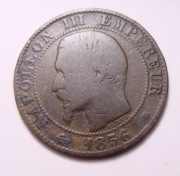Francja 5 centimes 1956 BB RZADKA!