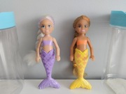 Dwie 2 lalki Barbie syrenka color reveal 