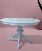 Stół okrągły ludwik shabby chic 100 cm