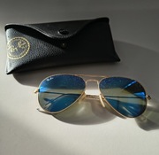 Okulary przeciwsłoneczne Ray-Ban (niebieskie szkiełka)