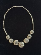 Naszyjnik srebrny z Różami