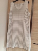 Sukienka Suknia Letnia Paski Plus XXL Size 44 bawełna Nowa