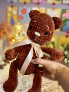 Pluszak miś na szydełku ręcznie robiony