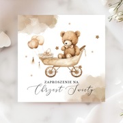 SKŁADANE ZAPROSZENIE NA CHRZEST ŚWIĘTY 12