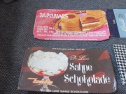 OPAKOWANIA ETYKIETY CZEKOLADY SZWAJCARIA LAT. 70/80