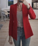 Czerwona marynarka Zara XS