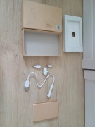 Power Bank o pojemności 3.7V/ 12000mAh + kable z wtykami USB i DC