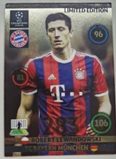 PANINI UEFA CHAMPIONS LEAGUE 2014-2015 ROBERT LEWANDOWSKI LIMITED EDITION