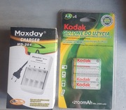 ZESTAW 4 AKUMULATORY KODAK + ŁADOWARKA 