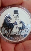 Lunar Rok Konia 2026 1oz uncja-srebrna moneta 