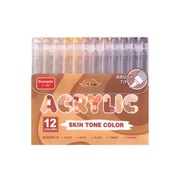 Markery Akrylowe GuangNa – Brown and Beige Set (12 sztuk)