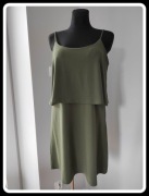 Reserved sukienka na ramiączkach khaki 42 XL