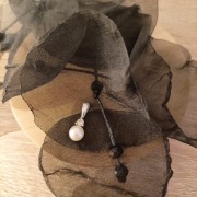 Zawieszka srebrna z perłą W.KRUK 925 W.K