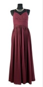 NOWA suknia wieczorowa JJ’s House, burgund, maxi z kieszeniami 42/XL