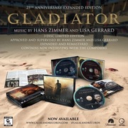 GLADIATOR 25th ANNIVERSARY REMASTERED & EXPANDED LIMITED Hans Zimmer 3CD