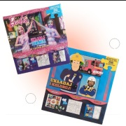 Puzzle dwustronne XXL 36 el.Barbie/ Strażak Sam w walizce