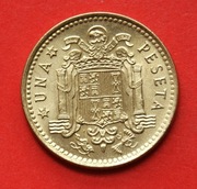 1  Peseta     1975 r  -   Hiszpania  / gwiazdka 78 /    stan !!!   