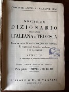 PIECZĄTKA BIBLIOTEKI 2 KORPUSU POLSKIEGO - Słownik niem-wł, wł-niem 1942