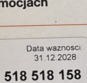 Złoty numer 518-518-158