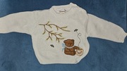 Sweter dzieciecy z apilkacją r. 80