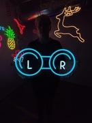 Okulary Do Badania Wzroku Neon Napisy LED. Optyka Dekoracje