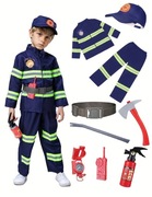 Strój przebranie kostium Strażak Straż roz. 110 na 4-5 lat nowy