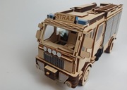 Straż pożarna wóz model ze sklejki