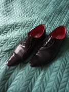 Półbuty lakierki męskie czarne rozm. 41 eleganckie stylowe