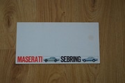 Maserati Sebring 2+2 prospekt