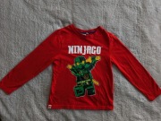 Czerwona bluzka z długim rękawem Lego Ninjago Primark 122 jak nowa