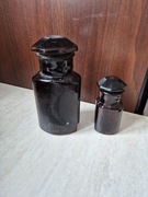 Szklany słoik, butelka z korkiem szklanym 2 sztuki 