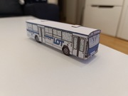 model kartonowy Jelcza Berliet PR100 1:72 PLL LOT polskie linie lotnicze 