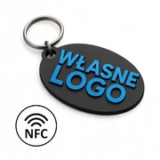 Brelok do kluczy NFC personalizowany, własne logo, tekst