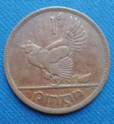 Moneta Irlandia 1 pens 1963