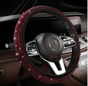 Błyszczący pokrowiec na kierownicę z kryształkami 