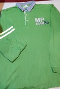 Bardzo duże polo  długi rękaw MEN PLUS kolor zielony rozmiar 72/74.