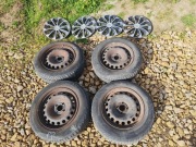 Felgi stalowe 15" Renault 4x100 60.1 Megane Clio Dacia + KOŁPAKI, Opony