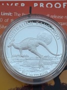 Australia Kangur 2015 1 uncja srebro high relief