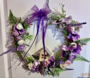 Wianek wiosenny dekoracja wieniec na drzwi do domu