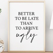 A4 Plakat z cytatem urodowy beauty dla kobiety