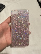 Silikonowe etui do iPhone 7 8 SE 2020 zalany brokat